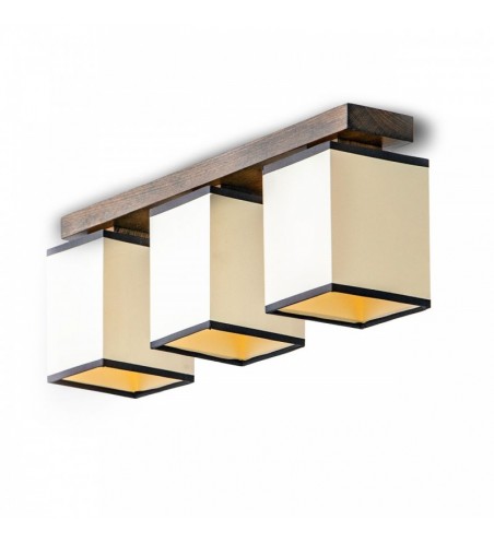 PLAFONIERA din lemn LIDO  3X E14 NUC EX-00043