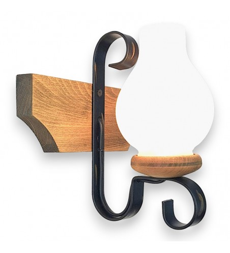 APLICA din lemn VELA  1X E14 ANTIC EX-00136