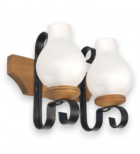 APLICA din lemn VELA  2X E14 ANTIC EX-00137