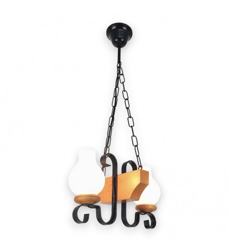 LUSTRA din lemn VELA  2X E14 NATUR EX-00138