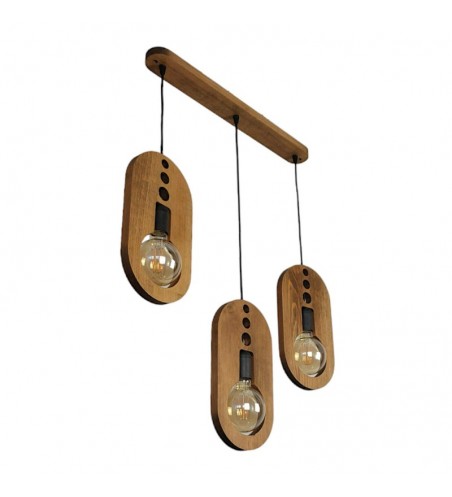 PENDUL din lemn MELISSA  3X E27 ANTIC EX-00320
