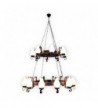 CANDELABRU din lemn ROATA D70+D50 20X E14 WENGE EX-00331