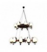 CANDELABRU din lemn ROATA D70+D50 20X E14 WENGE EX-00331