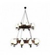 CANDELABRU din lemn ROATA D70+D50 20X E14 WENGE EX-00331