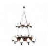 CANDELABRU din lemn ROATA D70+D50 20X E14 WENGE EX-00331