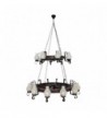 CANDELABRU din lemn ROATA D70+D50 20X E14 WENGE EX-00331