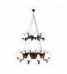 CANDELABRU din lemn ROATA D70+D50 20X E14 WENGE EX-00331