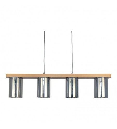 PENDUL din lemn SIENA SMOKE  4X E27 NATUR EX-00385