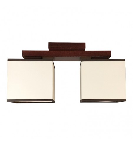 PLAFONIERA din lemn LIDO  2X E27 WENGE EX-00398