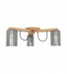 PLAFONIERA din lemn SIENA SMOKE  3X E27 NATUR EX-00402