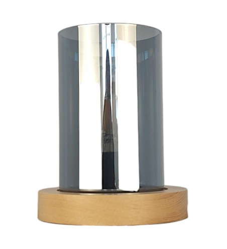 VEIOZA din lemn SIENA SMOKE  1X E27 NATUR EX-00404