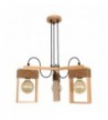 LUSTRA din lemn RODOS  3X E27 NATUR EX-00506