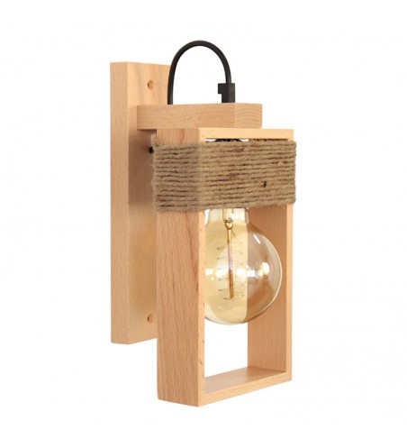 APLICA din lemn RODOS  1X E27 NATUR EX-00507