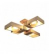 PLAFONIERA din lemn RODOS  4X E27 NATUR EX-00509