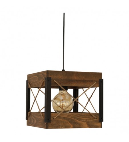 PENDUL din lemn XARA  1X E27 ANTIC EX-00520