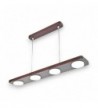 LUSTRA din lemn OKIO  4X LED WENGE EX-00615