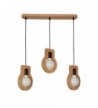 PENDUL din lemn YOKO  3X E27 NATUR EX-00626