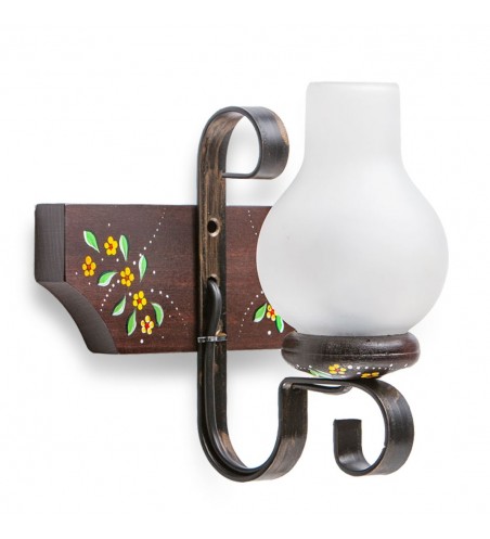 APLICA din lemn VELA  1X E14 WENGE PICTAT EX-00300